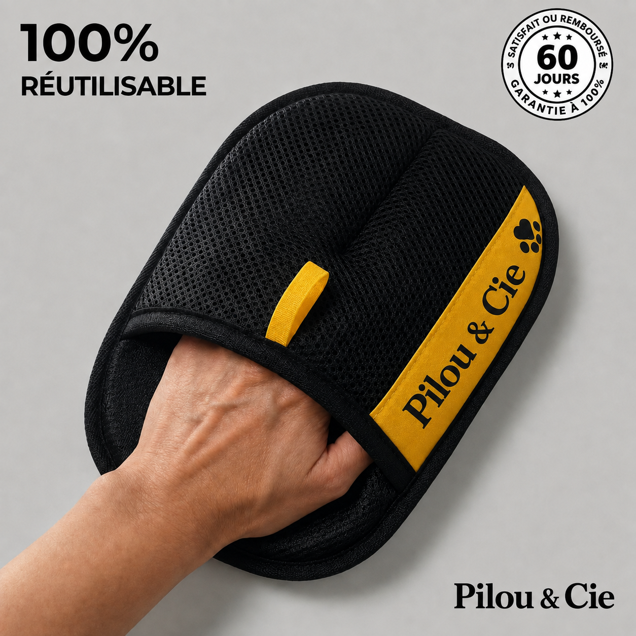 Pilou™ | Le Gant Anti-Poils Double Face
