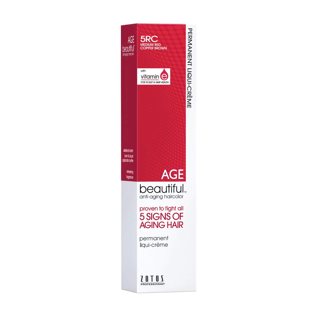 AGE beautiful Permanent Hair Color Cream, 100% Gray Coverage Hair Dye with Biotin Anti-Aging Formula for Fuller, Thicker Hair, Professional Salon Quality