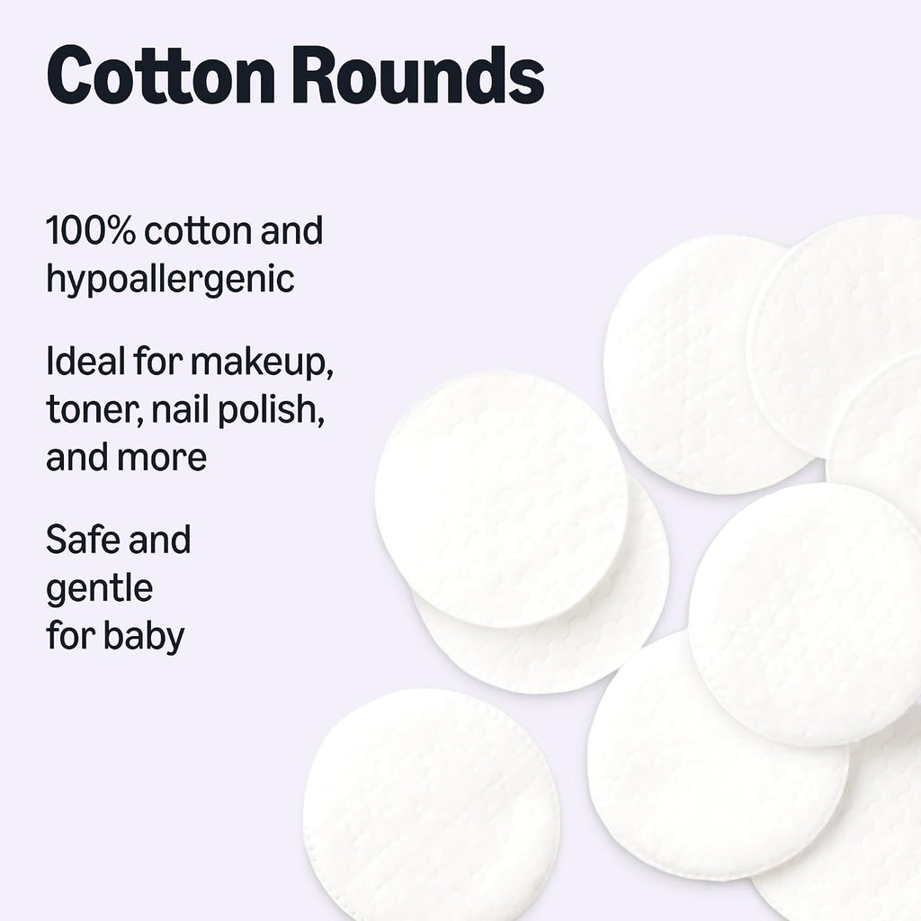 Amazon Essentials 100% Cotton Rounds, 100 Count (Previously Amazon Basics)