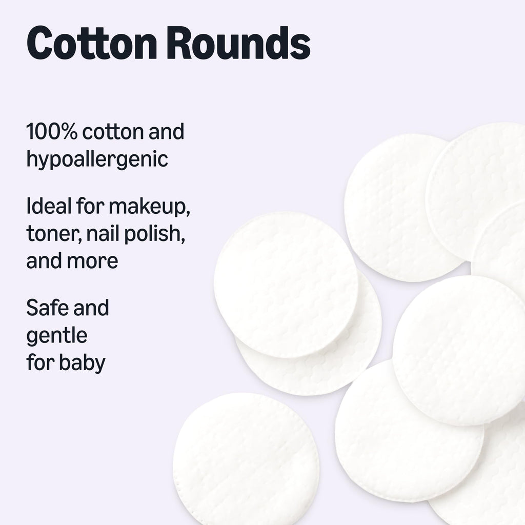 Amazon Essentials 100% Cotton Rounds, 100 Count (Previously Amazon Basics)