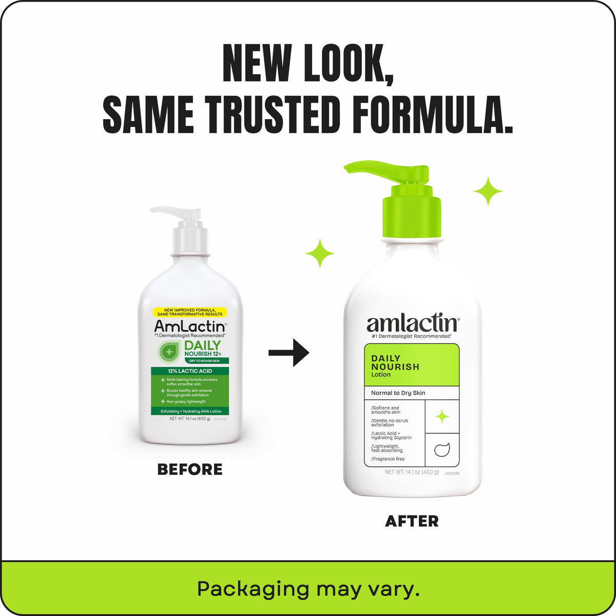Amlactin Daily Nourish Body Lotion, 12% Lactic Acid, 14.1 oz