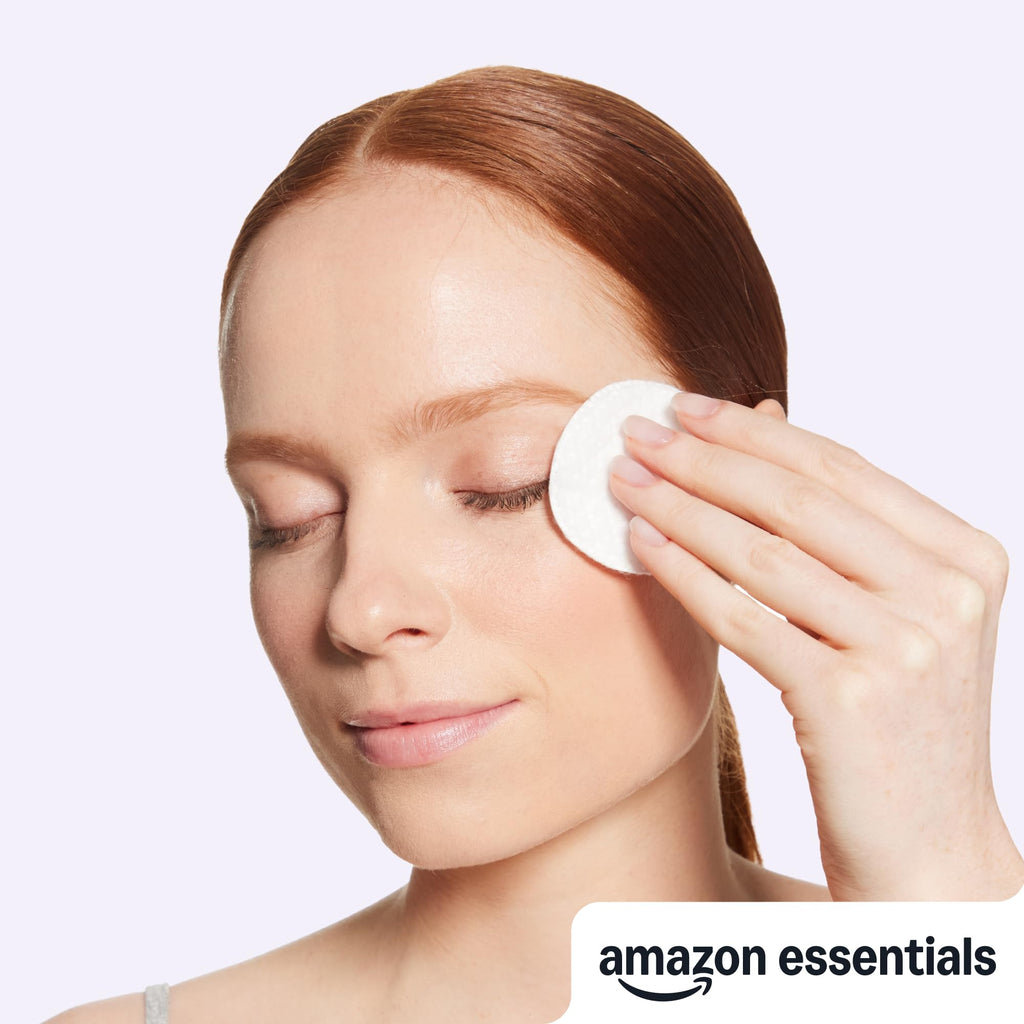 Amazon Essentials 100% Cotton Rounds, 100 Count (Previously Amazon Basics)