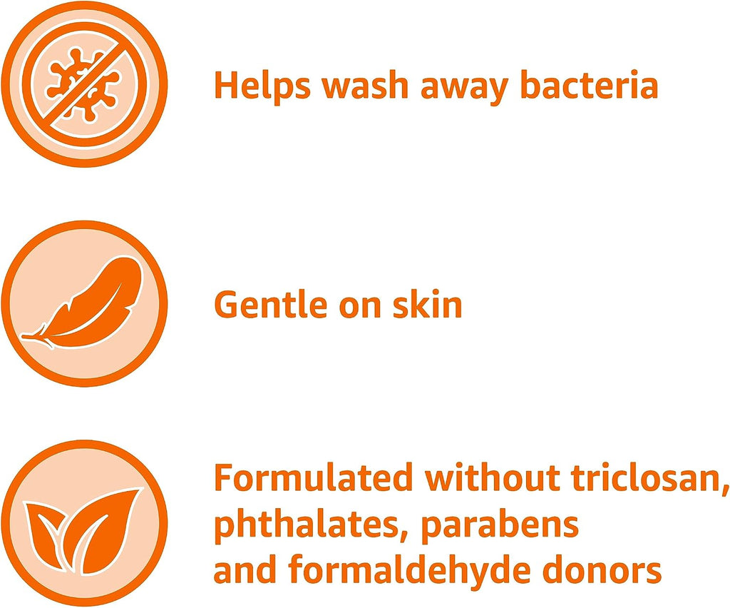 Amazon Basics Liquid Hand Soap Refill, Mango & Coconut Water Scent, Triclosan-Free, 50 Fl Oz (Pack of 4)