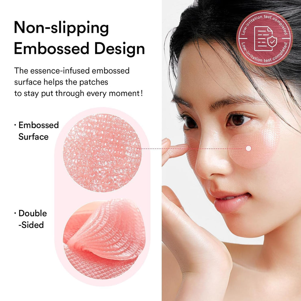 Abib Vegan Collagen Eye Patches for Wrinkles & Fine Line with Jericho Rose Jelly & Peptides, 60 Count, Korean Skin Care