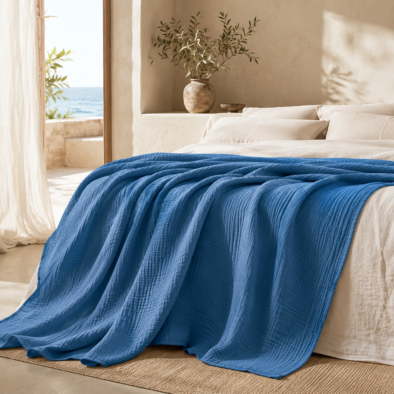Coperta in Mussola Nuvéa™ – Morbida, Leggera e Traspirante