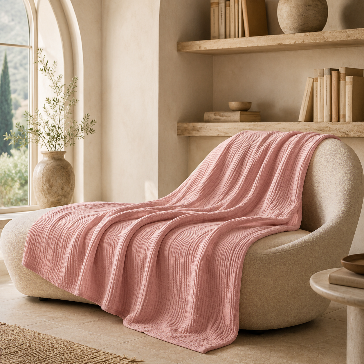 Coperta in Mussola Nuvéa™ – Morbida, Leggera e Traspirante