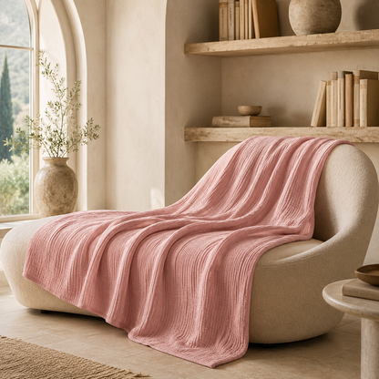 Coperta in Mussola Nuvéa™ – Morbida, Leggera e Traspirante